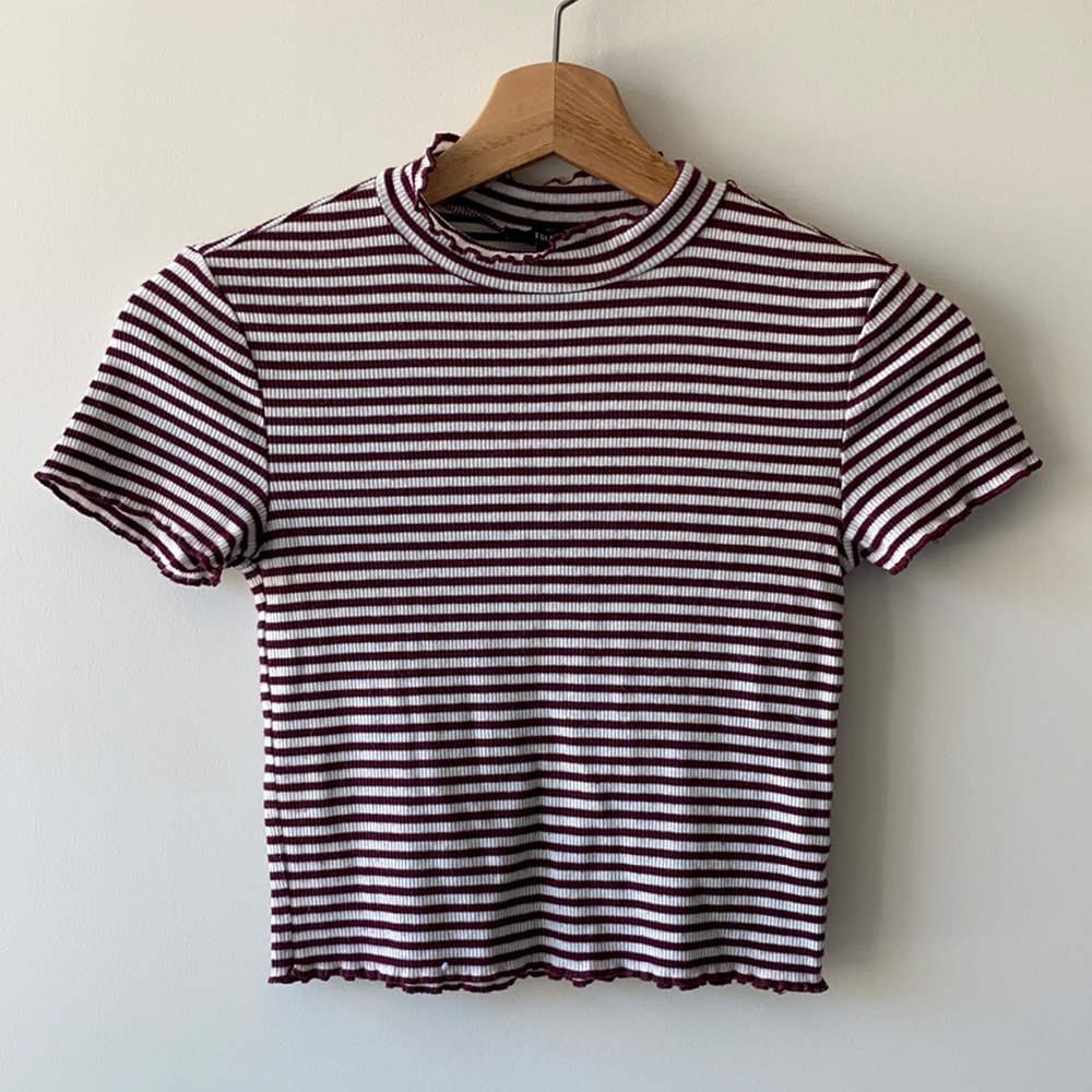 F21 Wine Strip Croptop (low price when you buy 1+)